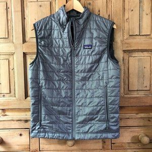 Men's Patagonia Small Gray Nano Puff Quilted Vest